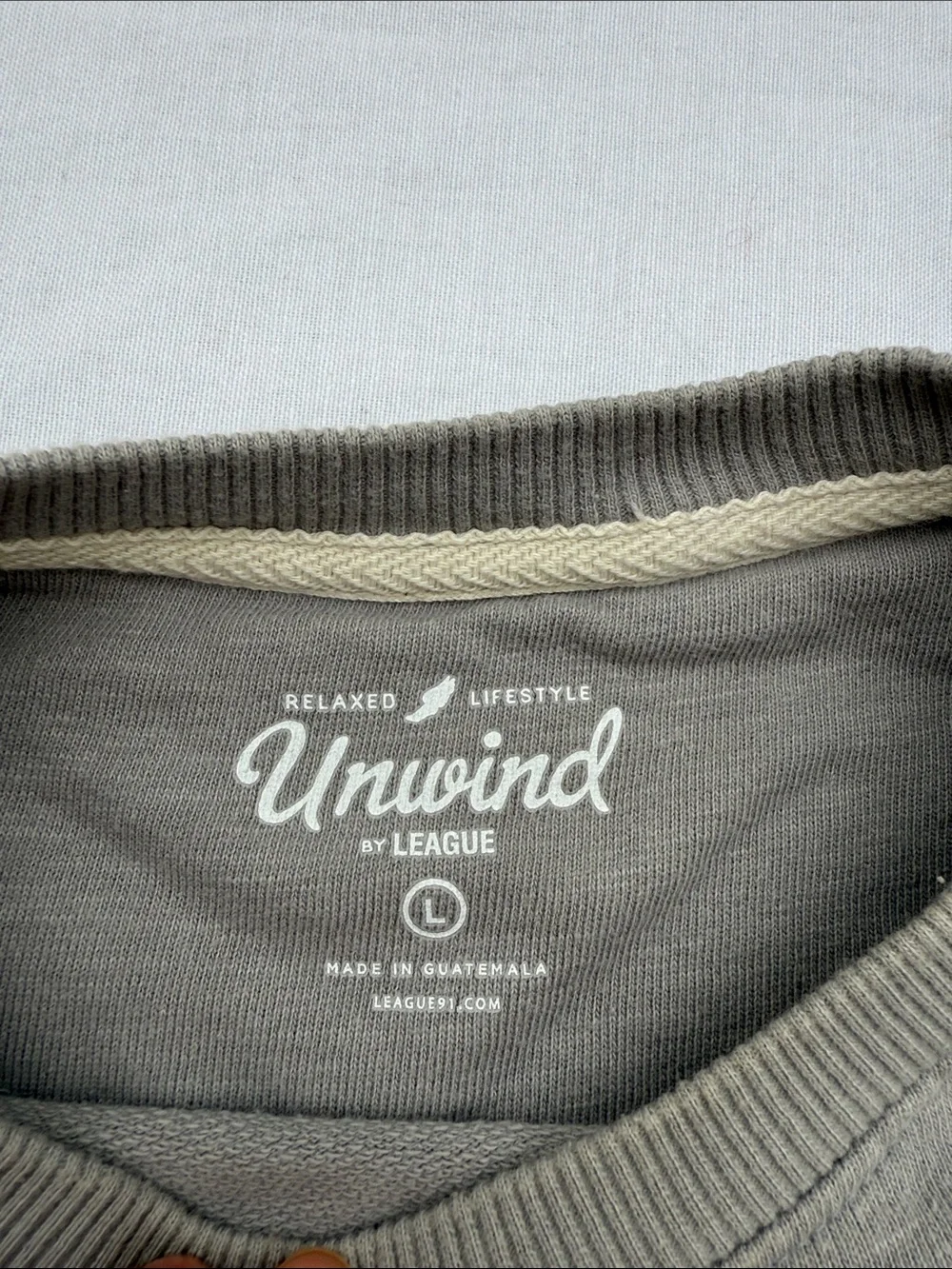 League Gray West Jefferson Crewneck Sweatshirt